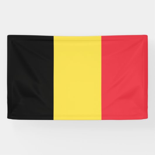 Vlag van België Spandoek (Horizontaal)