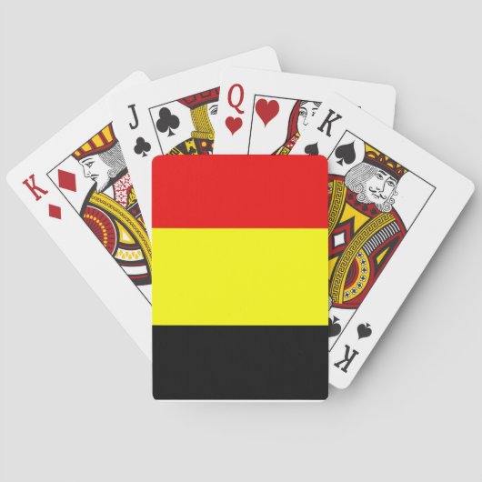 Vlag van België Speelkaarten (Achterkant)