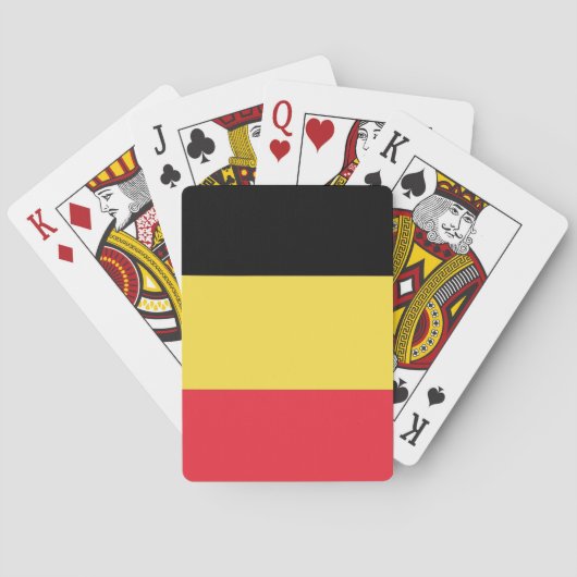 Vlag van België Speelkaarten (Achterkant)