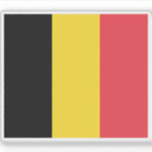 Vlag van België Sticker (Voorkant)