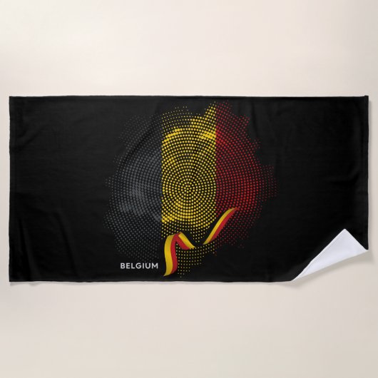 Vlag van België Strandlaken (Voorkant)