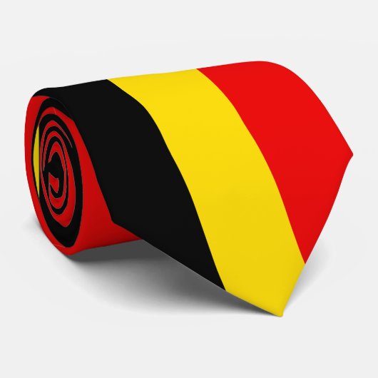 Vlag van België Stropdas (Opgerold)