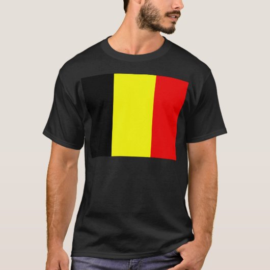 Vlag van België T-shirt (Voorkant)