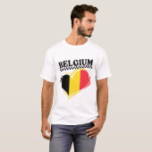 Vlag van België T-shirt (Voorkant volledig)