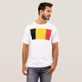 Vlag van België T-shirt (Voorkant volledig)