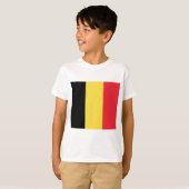 Vlag van België T-shirt (Voorkant volledig)