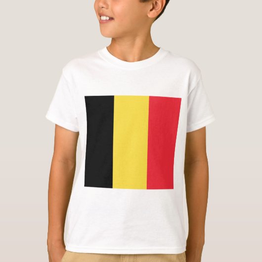 Vlag van België T-shirt (Voorkant)