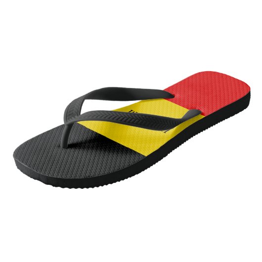 Vlag van België Teenslippers (Schuin)