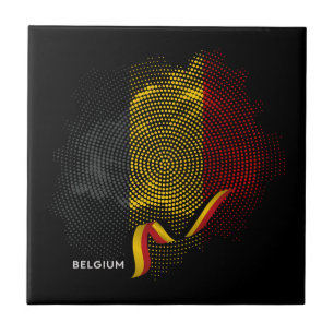Vlag van België Tegeltje