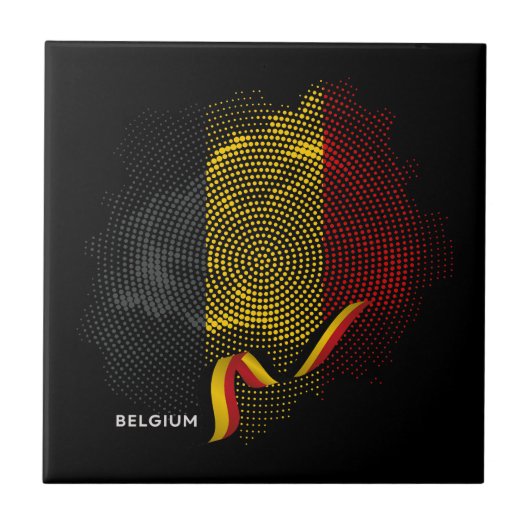 Vlag van België Tegeltje (Voorkant)