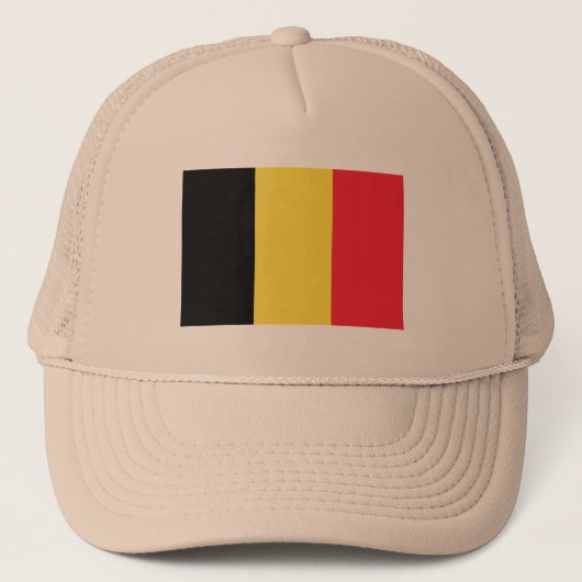 Vlag van België Trucker Hat Trucker Pet (Voorkant)