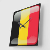 Vlag van België Vierkante Klok (Hoek)