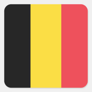 Vlag van België Vierkante Sticker