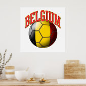 Vlag van België Voetbal Poster (Keuken)