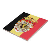 Vlag van België & Wapen Tegeltje (Zijkant)
