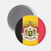 Vlag van België Wapenschild Koelkast Magneet (Voorkant / Achterkant)