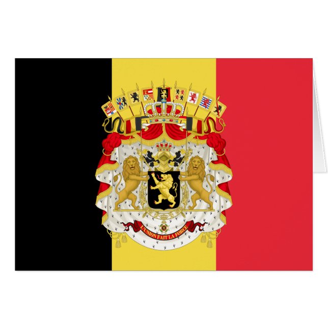 Vlag van België Zwart Geel Rood (Voorkant Horizontaal)