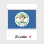 Vlag van Belize (1950-1981) Sticker (Vel)