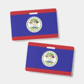 Vlag van Belize Badge (Voor- en achterkant)