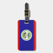 Vlag van Belize Bagagelabel (Voorkant verticaal)