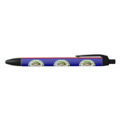 Vlag van Belize Blauwe Inkt Pen (Bovenkant)