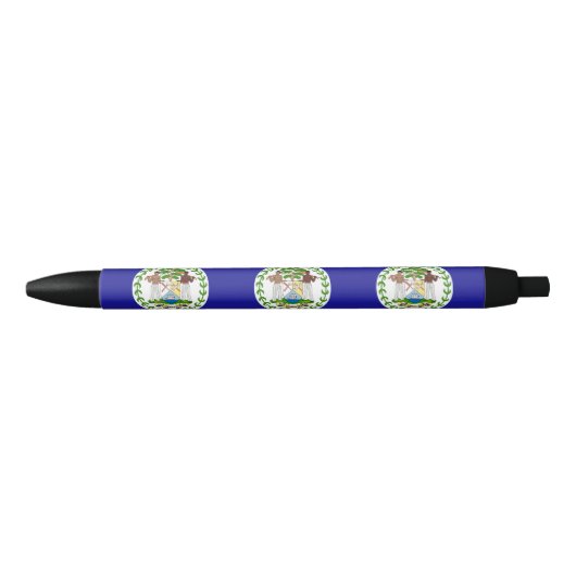 Vlag van Belize Blauwe Inkt Pen (Voorkant)