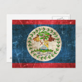  vlag van Belize Briefkaart (Voorkant / Achterkant)