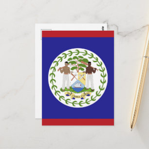 Vlag van Belize Briefkaart