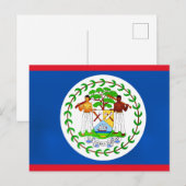 Vlag van Belize Briefkaart (Voorkant / Achterkant)