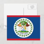Vlag van Belize Briefkaart (Voorkant / Achterkant)
