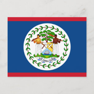 Vlag van Belize Briefkaart