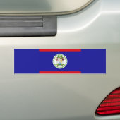 Vlag van Belize Bumpersticker (Op auto)