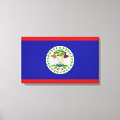 Vlag van Belize Canvas Afdruk (Voorkant)