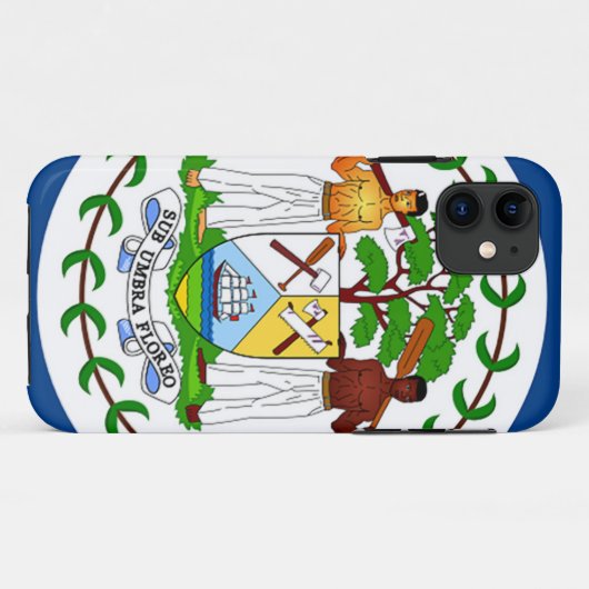Vlag van Belize Case-Mate iPhone Case (Achterkant (horizontaal))