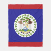 Vlag van Belize Fleece Deken (Voorkant)