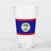 Vlag van Belize Glas (Voorkant)