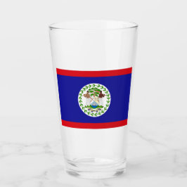 Vlag van Belize Glas