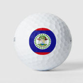 Vlag van Belize Golfballen (Voorkant)