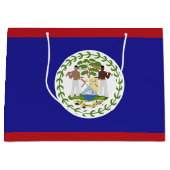 Vlag van Belize Groot Cadeauzakje (Voorkant)