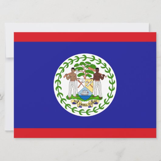 Vlag van Belize Kaart (Voorkant)