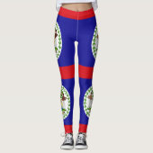 Vlag van Belize Leggings (Voorkant)