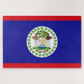 Vlag van Belize Legpuzzel (Horizontaal)