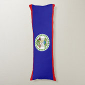 Vlag van Belize Lichaamskussen (Voorkant Verticaal)