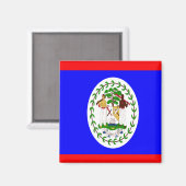 Vlag van Belize Magneet (Voorkant / Achterkant)