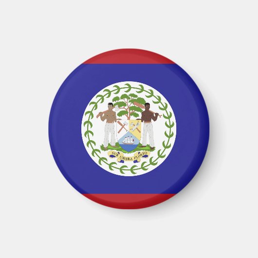 Vlag van Belize Magneet (Voorkant)