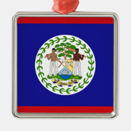 Vlag van Belize Metalen Ornament