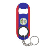 Vlag van Belize Mini Flessenopener (Achterkant)