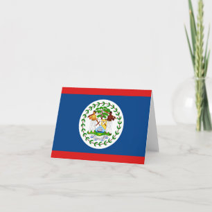 Vlag van Belize Notitiekaart