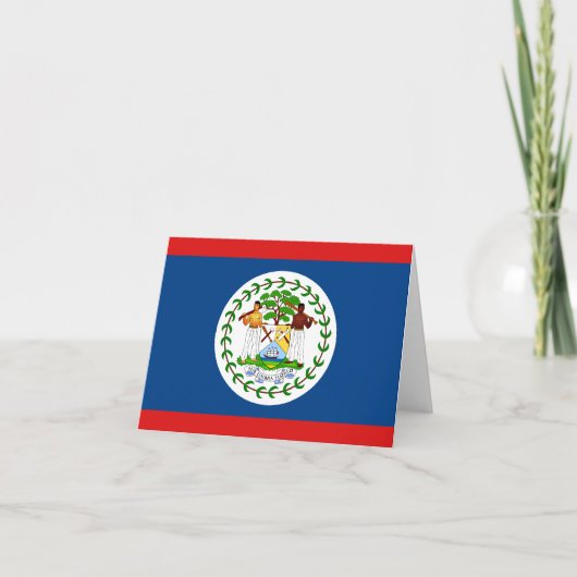 Vlag van Belize Notitiekaart (Voorkant)