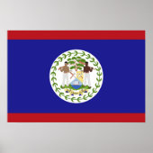 Vlag van Belize Poster (Voorkant)